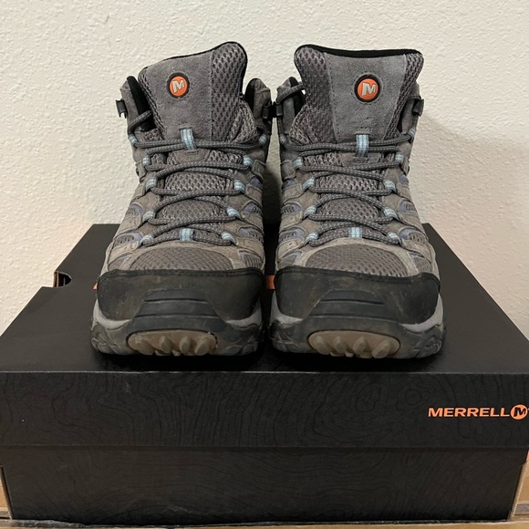 Women’s Merrell Moab 2 Mid Hiking Waterproof Boots - Picture 10 of 11